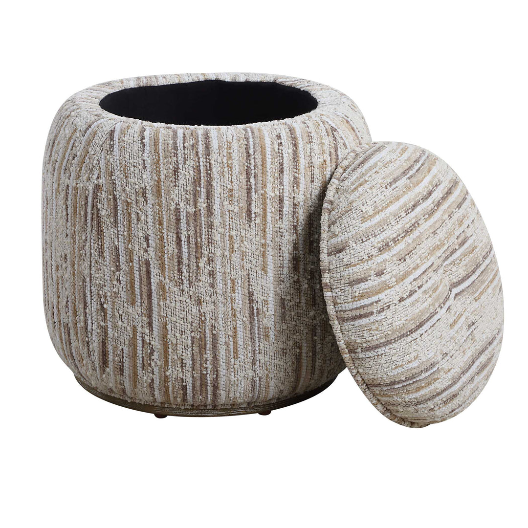 American Home Furniture Uttermost Dialogue Tan Ottoman