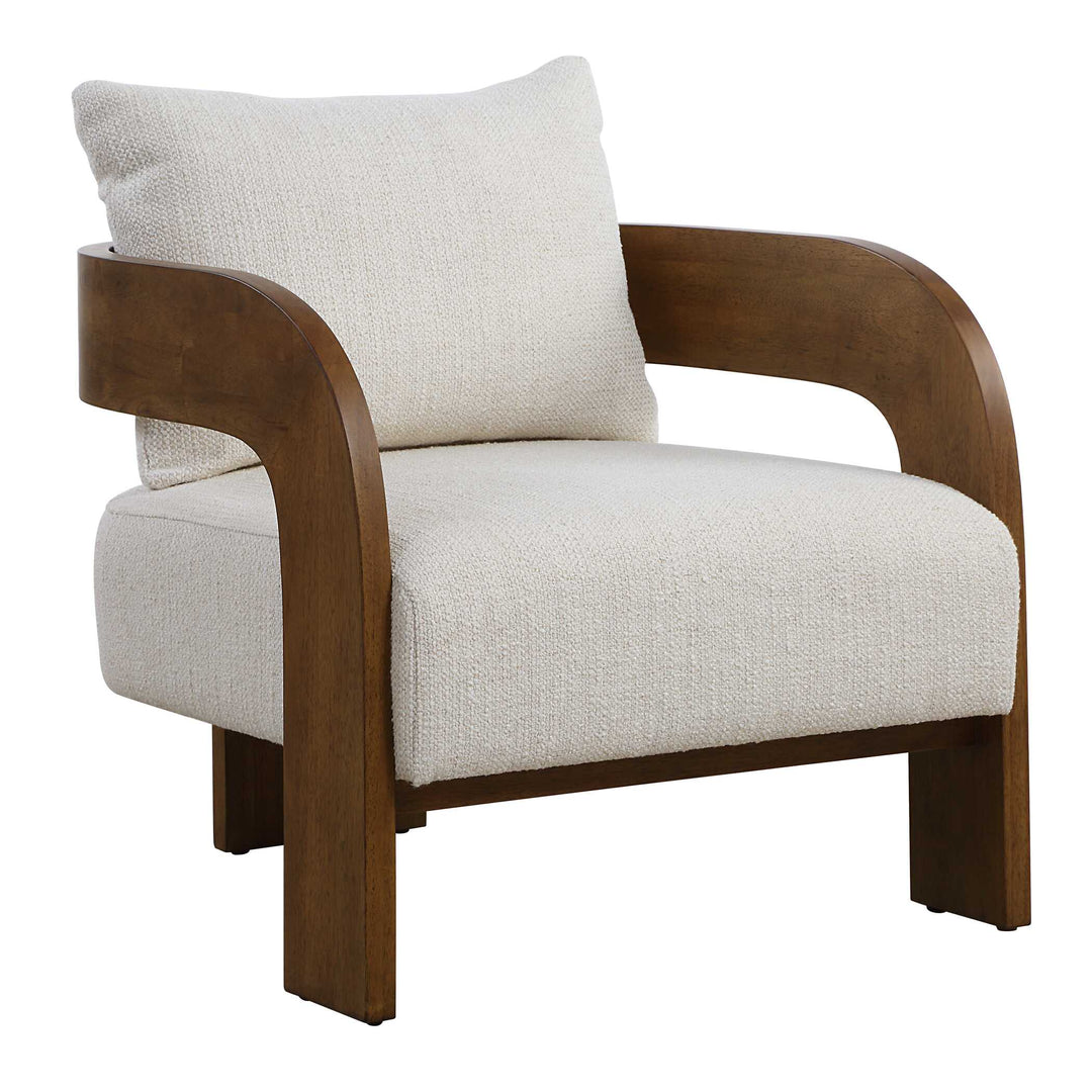 American Home Furniture Uttermost Rowan Ivory Accent Chair