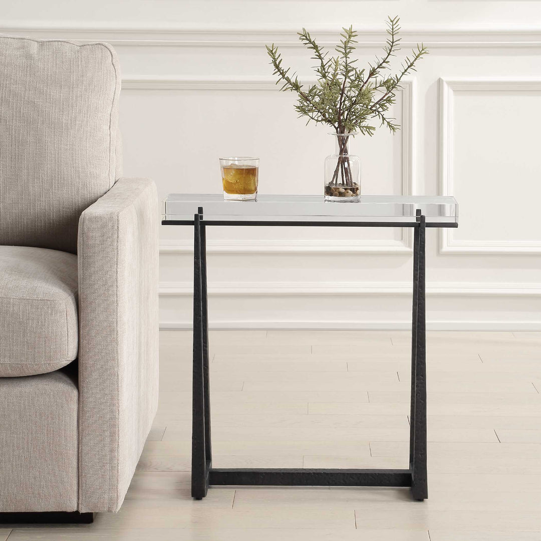American Home Furniture Uttermost Midas Bronze Accent Table