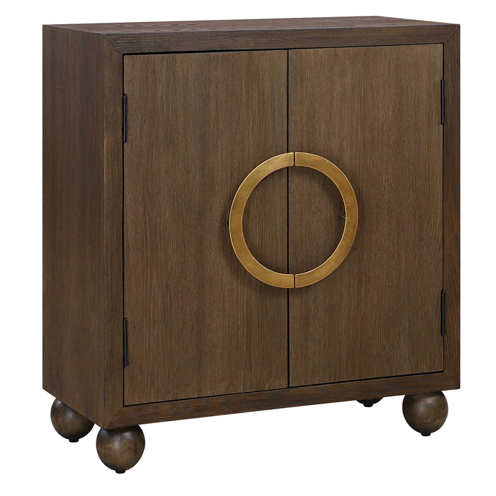 American Home Furniture Uttermost Mayenne 2 Door Oak Wood Cabinet