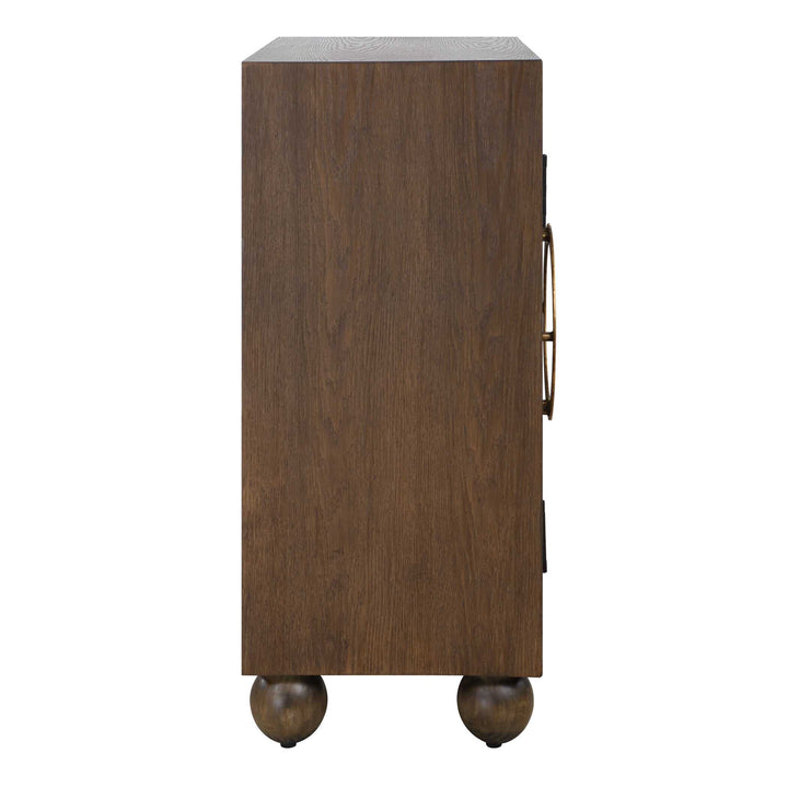 American Home Furniture Uttermost Mayenne 2 Door Oak Wood Cabinet