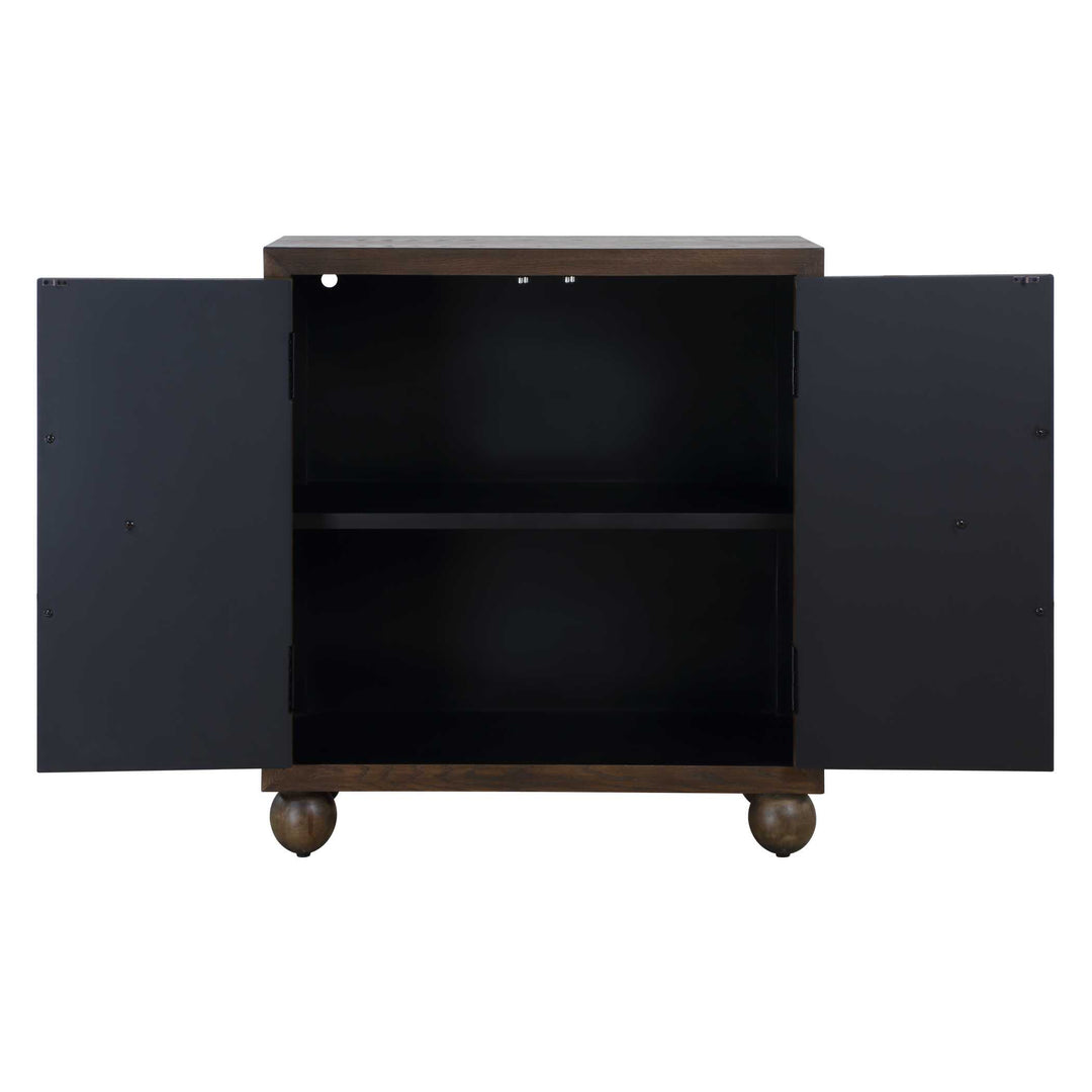 American Home Furniture Uttermost Mayenne 2 Door Oak Wood Cabinet