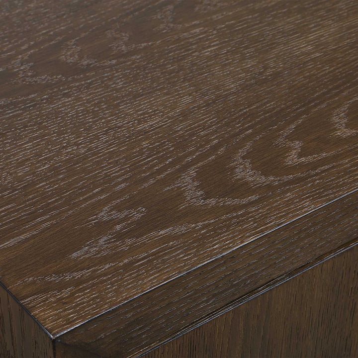 American Home Furniture Uttermost Mayenne 2 Door Oak Wood Cabinet