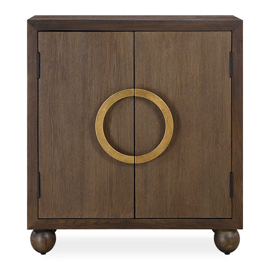 American Home Furniture Uttermost Mayenne 2 Door Oak Wood Cabinet