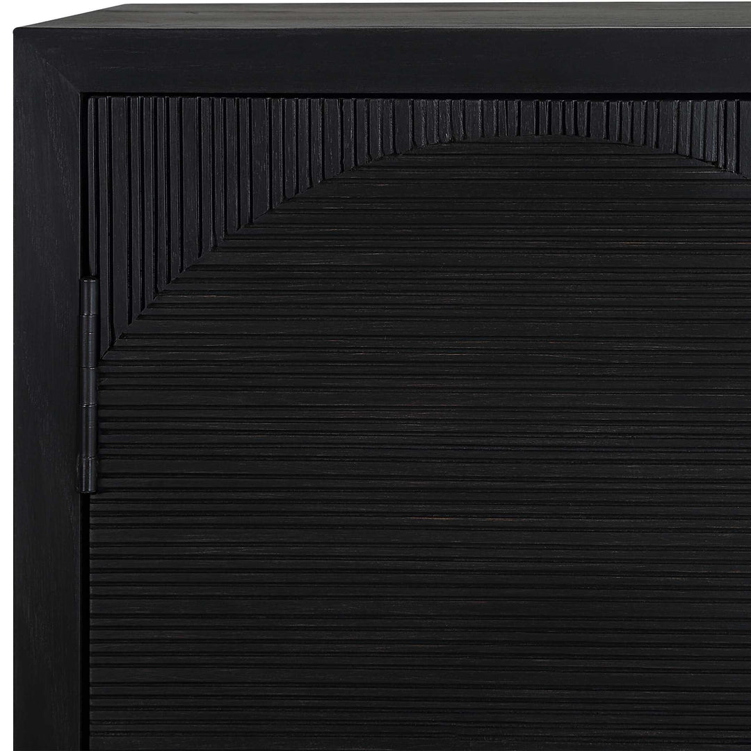 American Home Furniture Uttermost Beswick Black 2 Door Cabinet