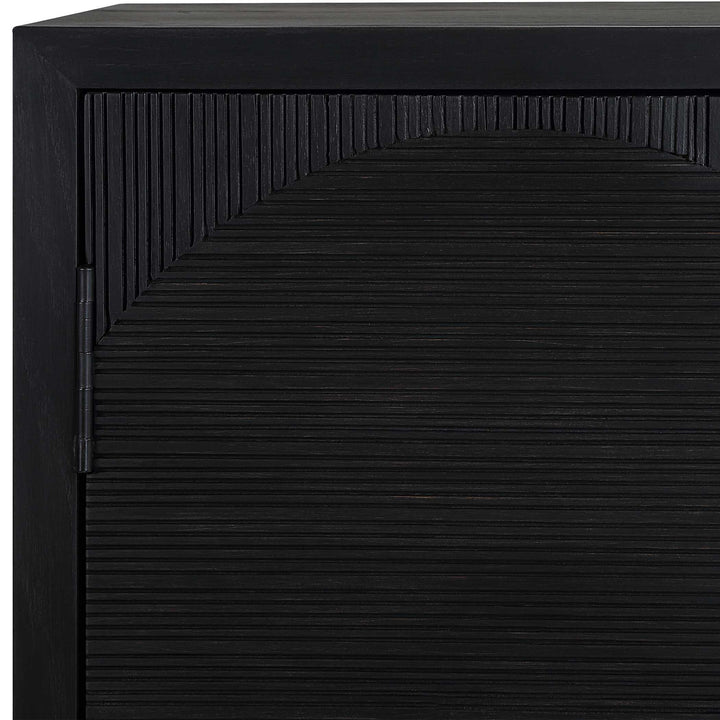 American Home Furniture Uttermost Beswick Black 2 Door Cabinet