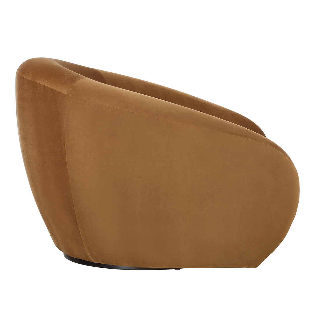 American Home Furniture Uttermost DeSoto Hazelnut Swivel Chair