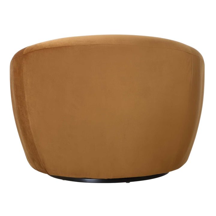 American Home Furniture Uttermost DeSoto Hazelnut Swivel Chair