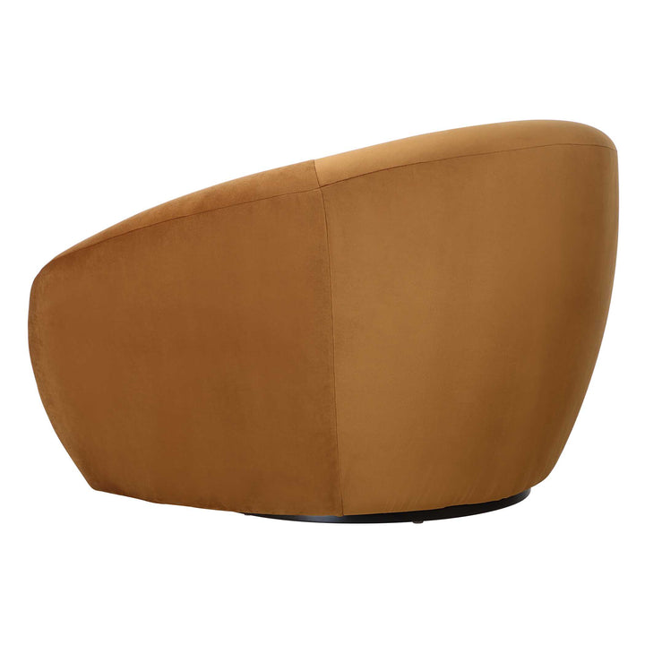 American Home Furniture Uttermost DeSoto Hazelnut Swivel Chair