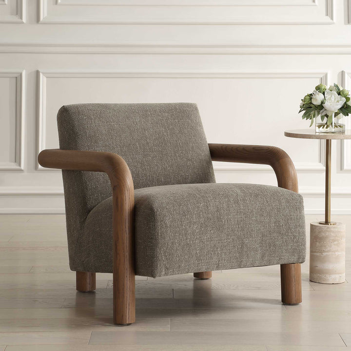 American Home Furniture Uttermost Balance Herb Green Accent Chair