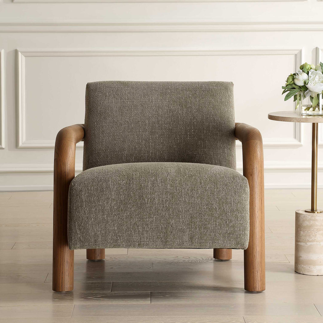 American Home Furniture Uttermost Balance Herb Green Accent Chair