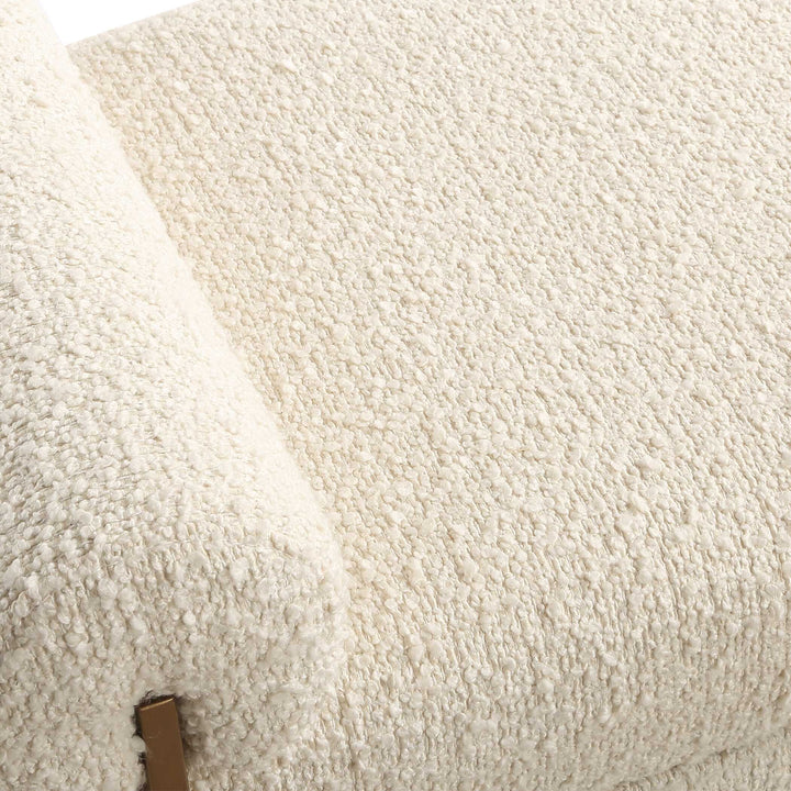 American Home Furniture Uttermost Bolster Pearl White Bench