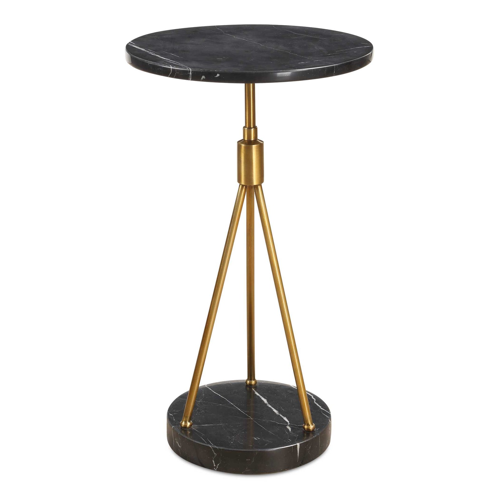 Rosston Black Marble Accent Table ACCENT TABLES Uttermost