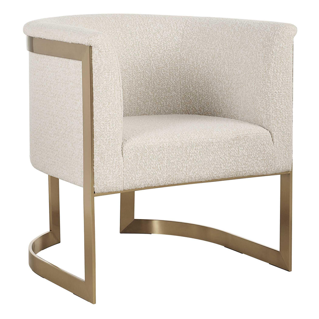 Bellina Plush Barrel Chair - AmericanHomeFurniture