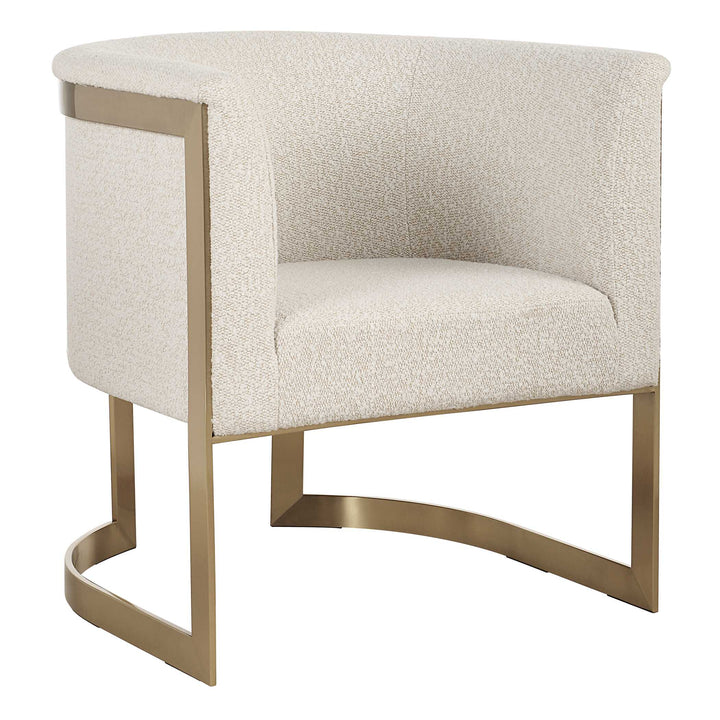 American Home Furniture Uttermost Bellina Plush Barrel Chair