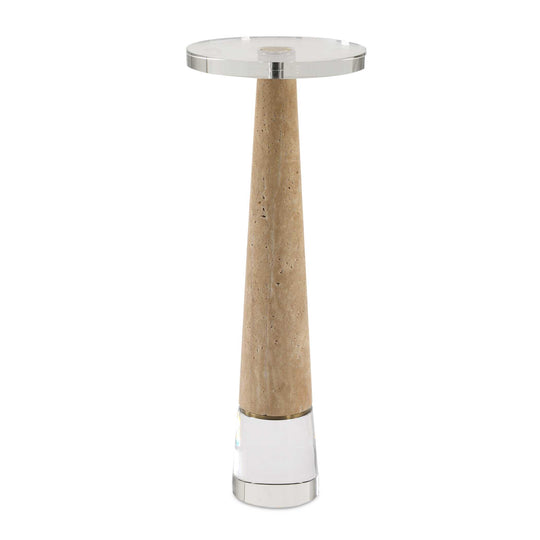 American Home Furniture Uttermost Niari Travertine Drink Table