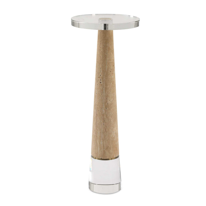 American Home Furniture Uttermost Niari Travertine Drink Table