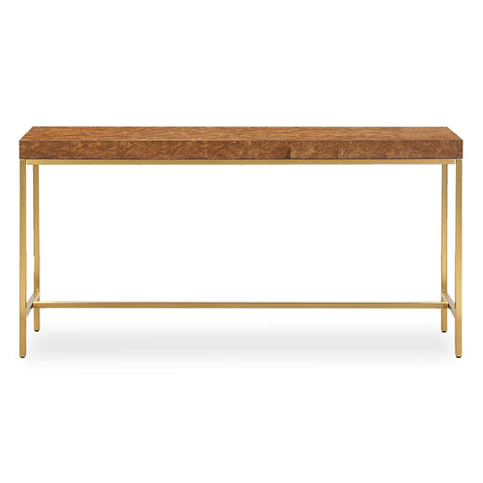 American Home Furniture Uttermost Moran Burl Console Table