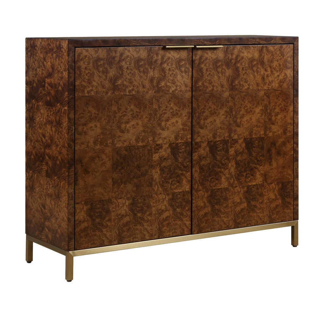 American Home Furniture Uttermost Jethro Burl 2 Door Cabinet