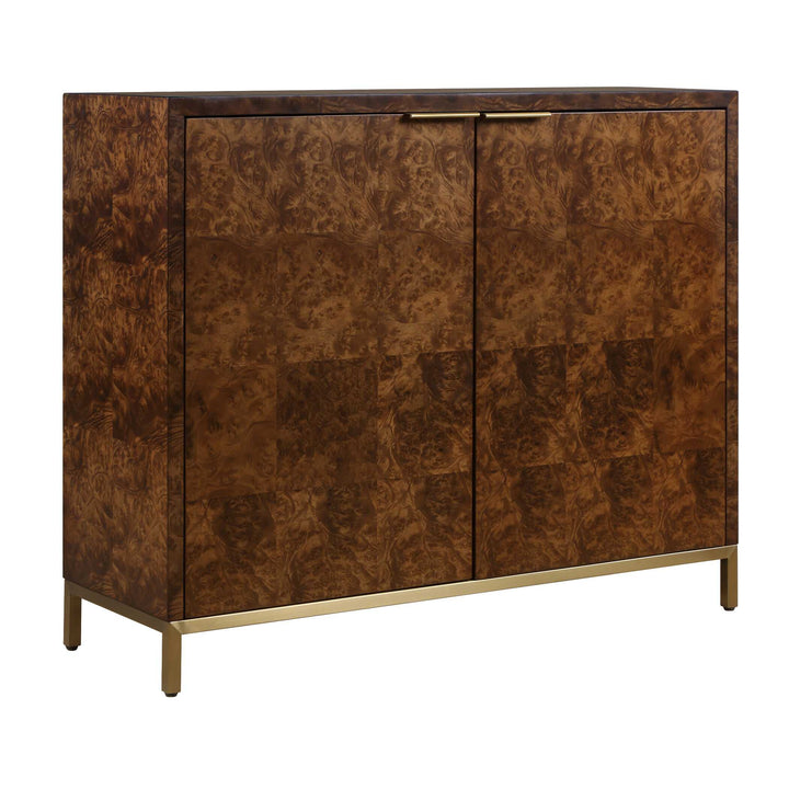 American Home Furniture Uttermost Jethro Burl 2 Door Cabinet