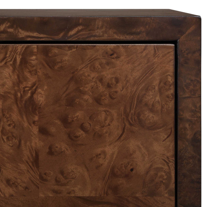 American Home Furniture Uttermost Jethro Burl 2 Door Cabinet