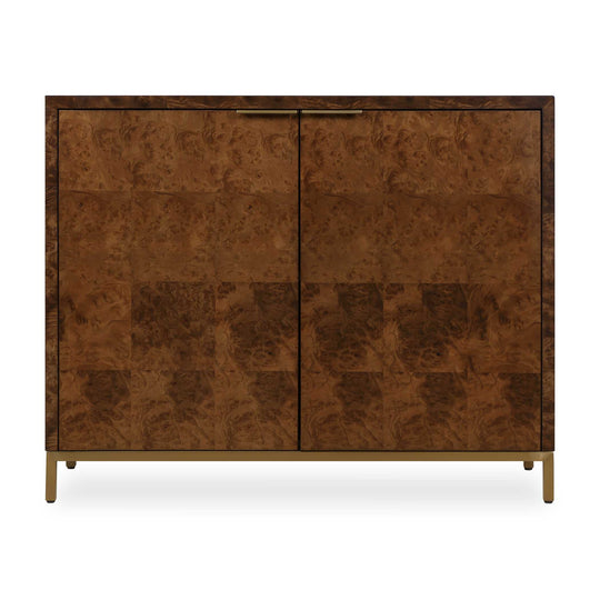 American Home Furniture Uttermost Jethro Burl 2 Door Cabinet