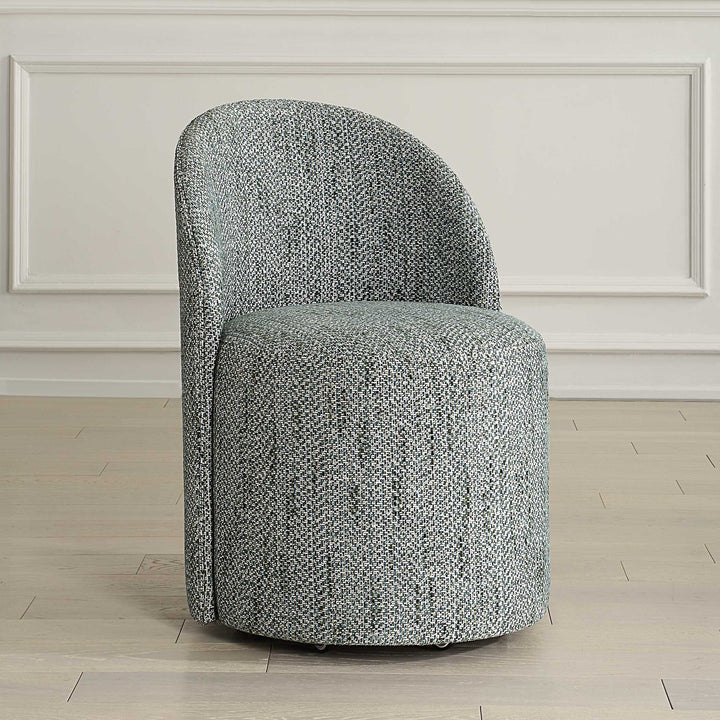 American Home Furniture Uttermost Roll With It Teal Dining Chair Set of 2
