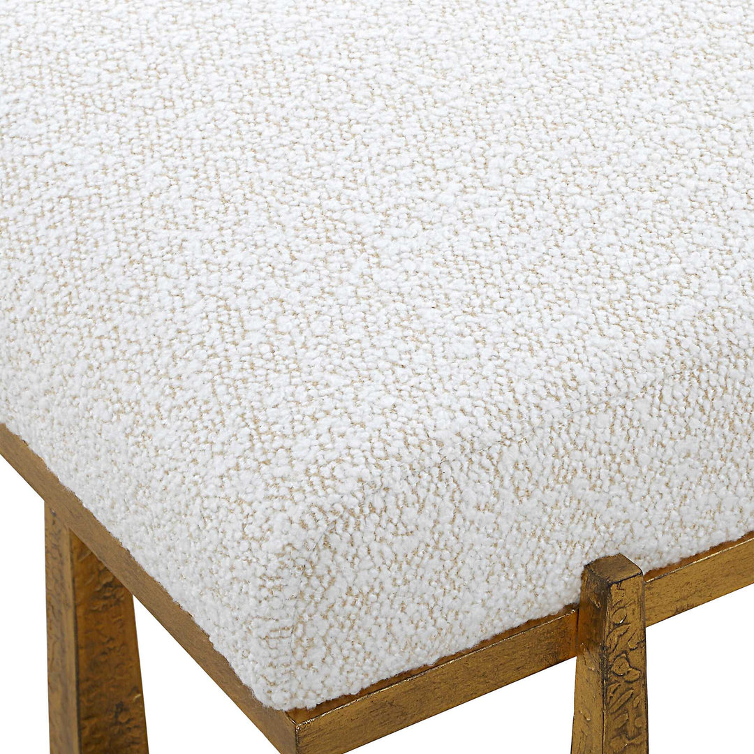 American Home Furniture Uttermost Midas Antique Gold Bench Set of 2