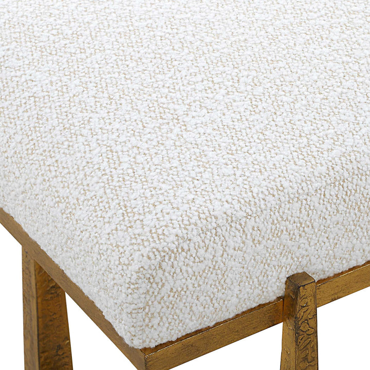 American Home Furniture Uttermost Midas Antique Gold Bench Set of 2