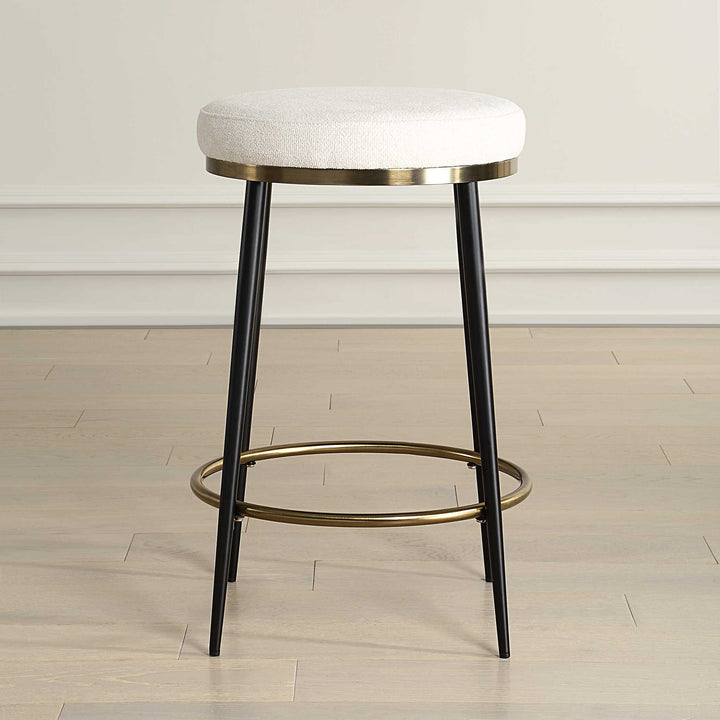 American Home Furniture Uttermost Ensemble Cream Counter Stool