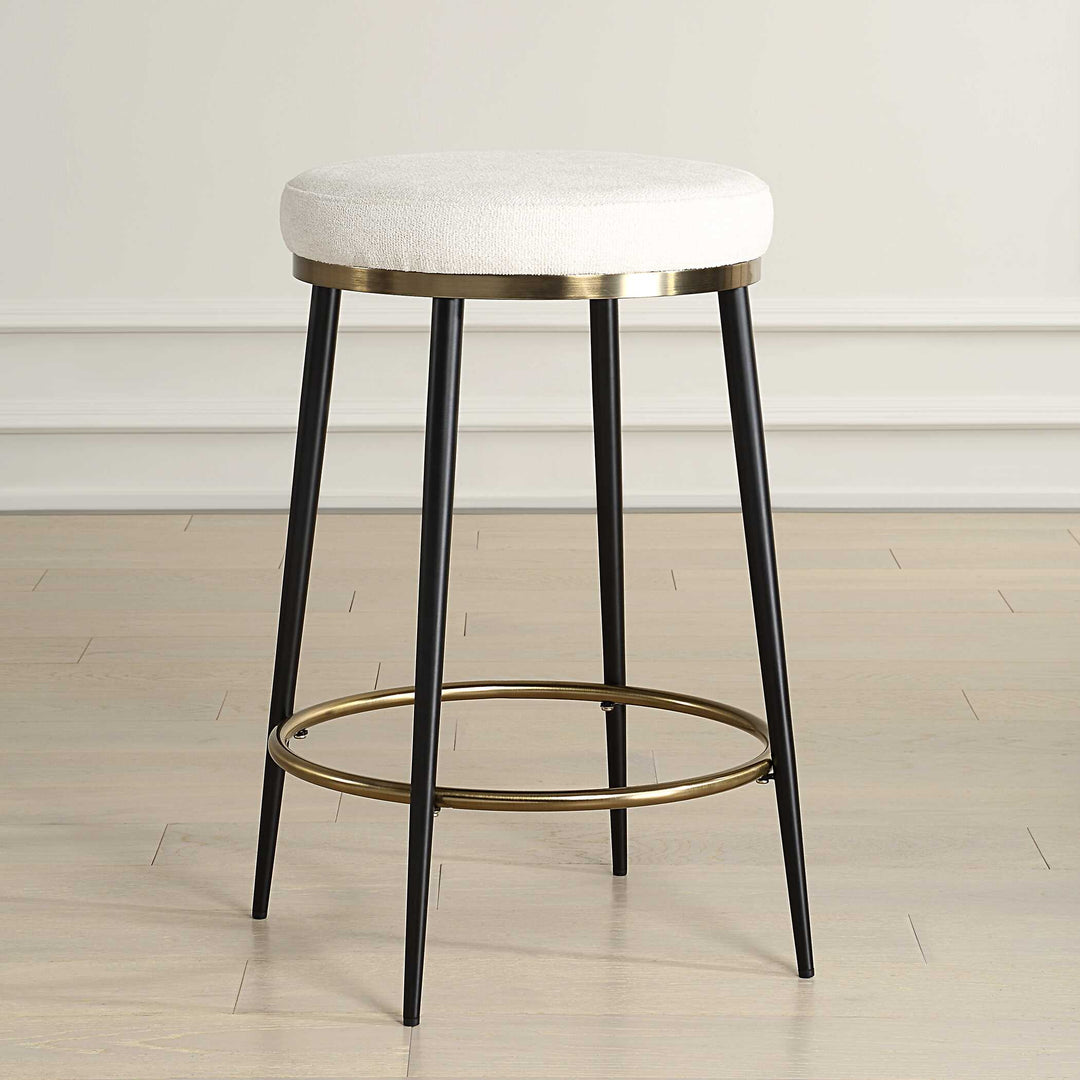 American Home Furniture Uttermost Ensemble Cream Counter Stool