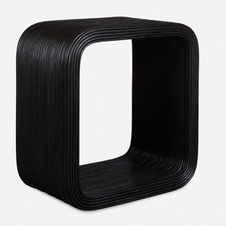 American Home Furniture Uttermost Compton Rattan Side Table