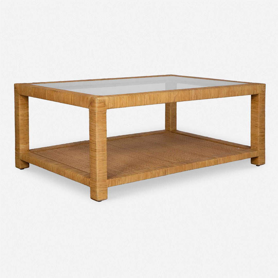 American Home Furniture Uttermost Kensing Natural Coffee Table