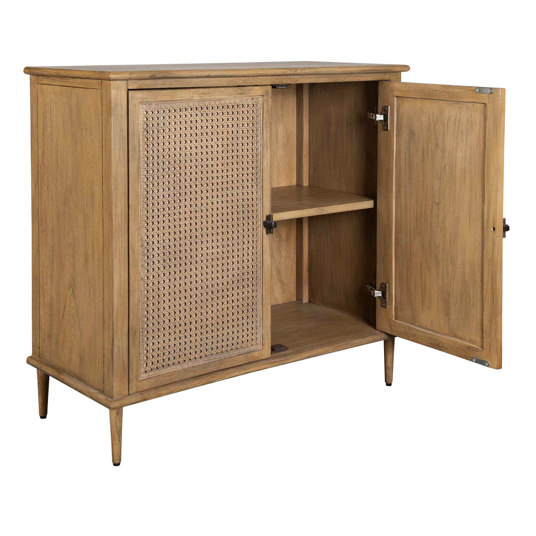 American Home Furniture Uttermost Coast 2 Door Rattan Cabinet