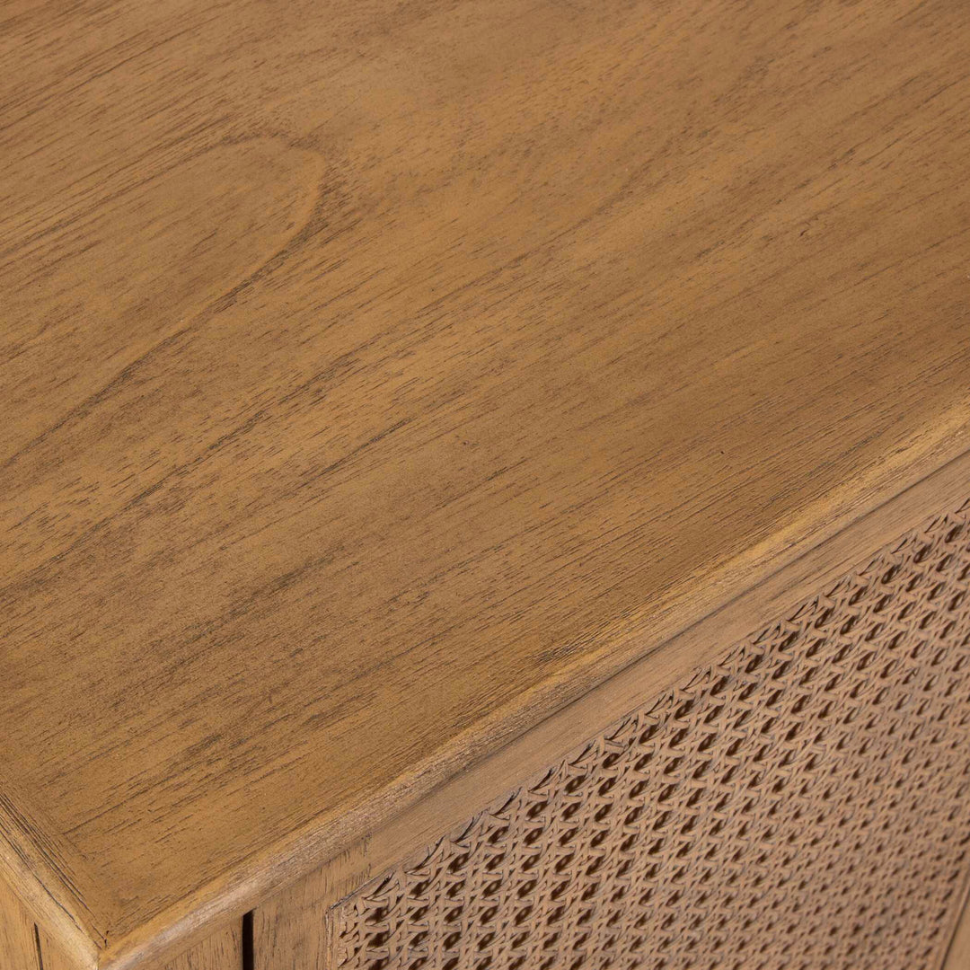 American Home Furniture Uttermost Coast 2 Door Rattan Cabinet