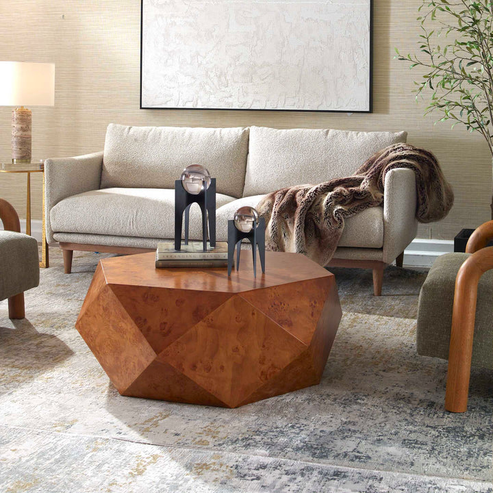 American Home Furniture Uttermost Hughes Geometric Coffee Table