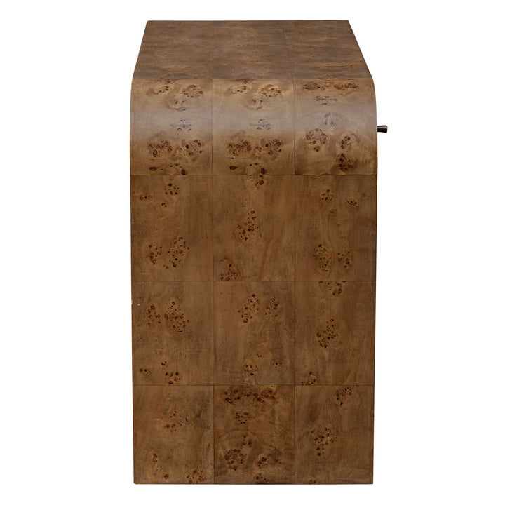American Home Furniture Uttermost Rocco Mappa Burl Desk