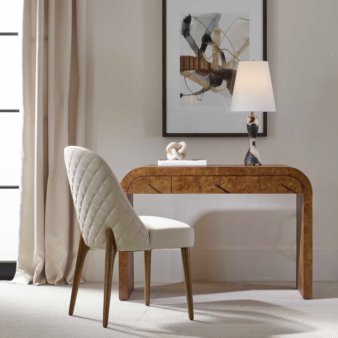 American Home Furniture Uttermost Rocco Mappa Burl Desk