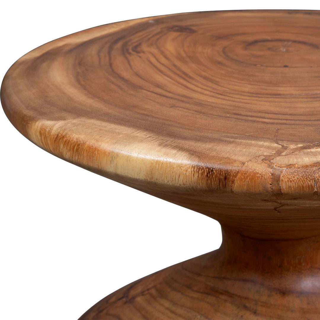 American Home Furniture Uttermost Lynx Hourglass Accent Table