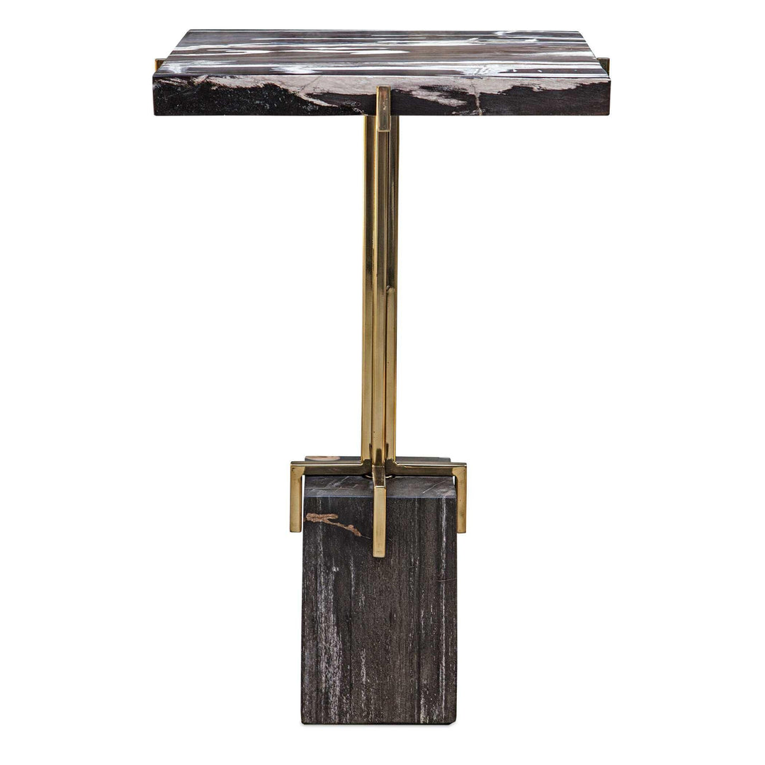 Rowman Petrified Wood Accent Table - AmericanHomeFurniture
