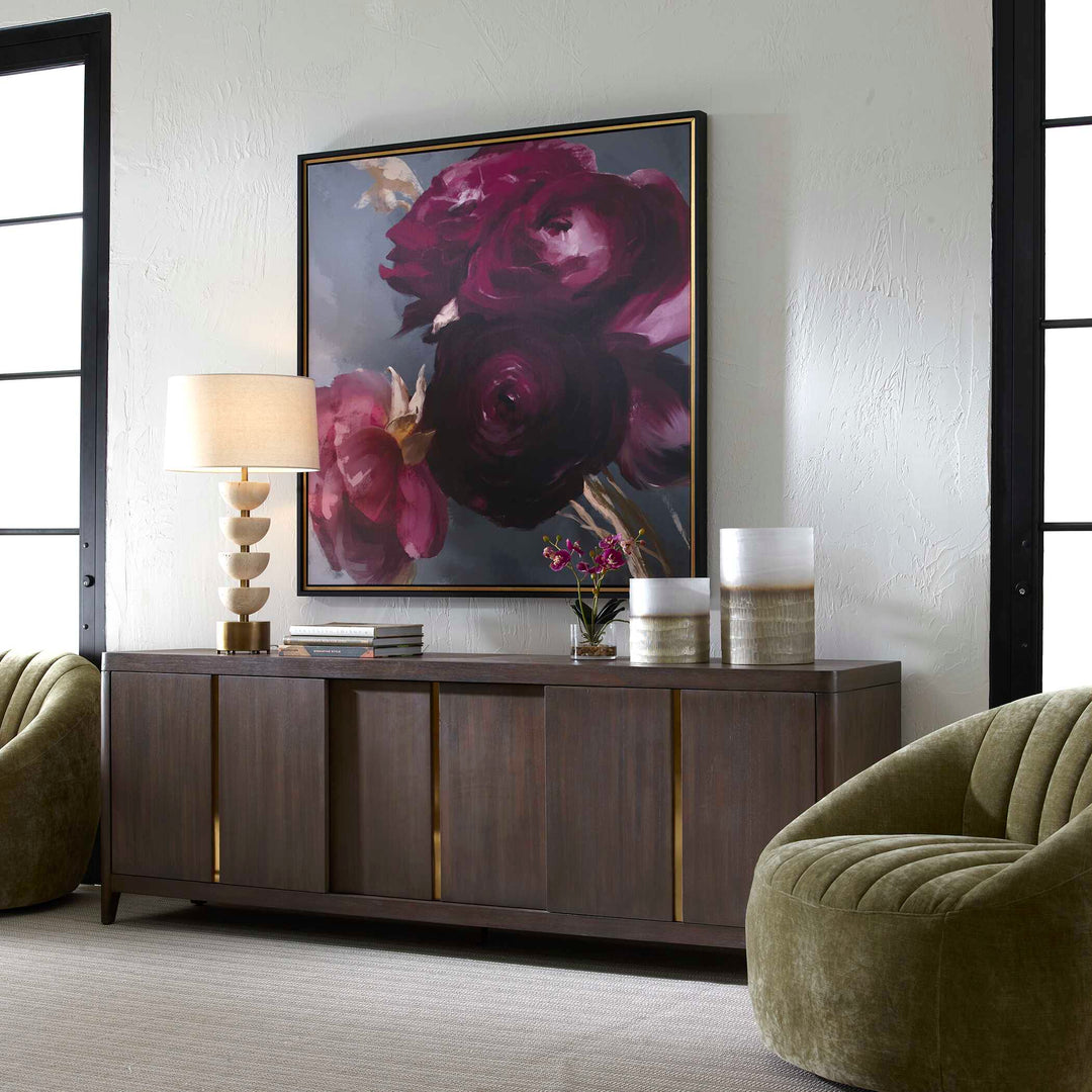 American Home Furniture Uttermost Botero Walnut Console Cabinet