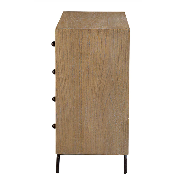 American Home Furniture Uttermost Millard Curved 4 Drawer Chest