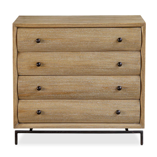 American Home Furniture Uttermost Millard Curved 4 Drawer Chest
