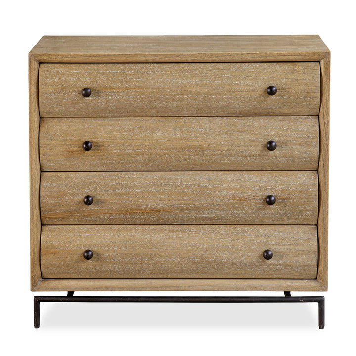 American Home Furniture Uttermost Millard Curved 4 Drawer Chest