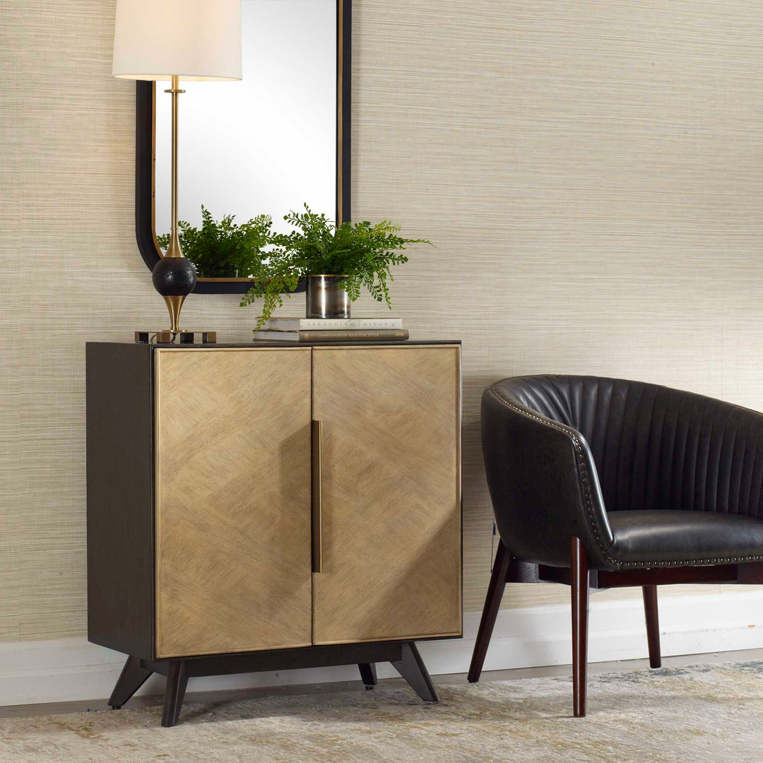 American Home Furniture Uttermost Reina Modern 2 Door Cabinet