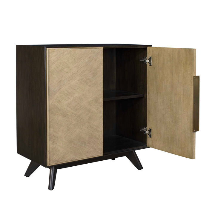American Home Furniture Uttermost Reina Modern 2 Door Cabinet