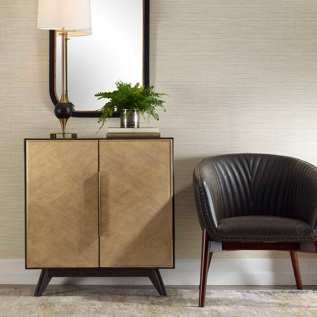 American Home Furniture Uttermost Reina Modern 2 Door Cabinet