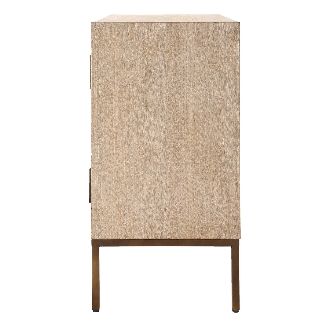 American Home Furniture Uttermost Weimar 2 Door White Cabinet