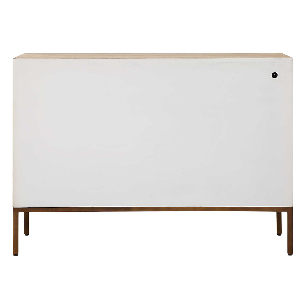 American Home Furniture Uttermost Weimar 2 Door White Cabinet