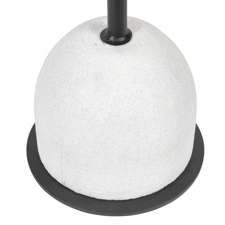 Morro White Marble Side Table